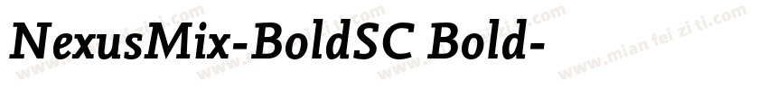 NexusMix-BoldSC Bold字体转换